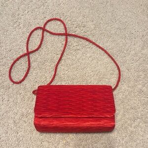 La Regale Vibrant Red Crossbody Bag